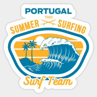 Portugal summer surfing Sticker